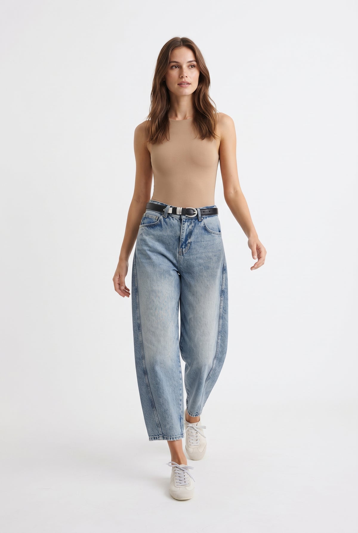 Mavi Normal Bel Barrel Jeans