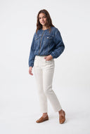 Mavi Bisiklet Yaka Astarlı Denim Ceket - LUMINOIRE