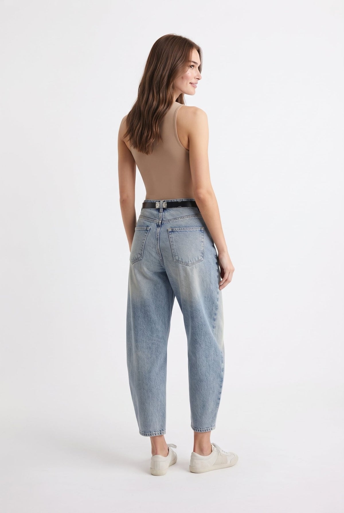 Mavi Normal Bel Barrel Jeans - LUMINOIRE